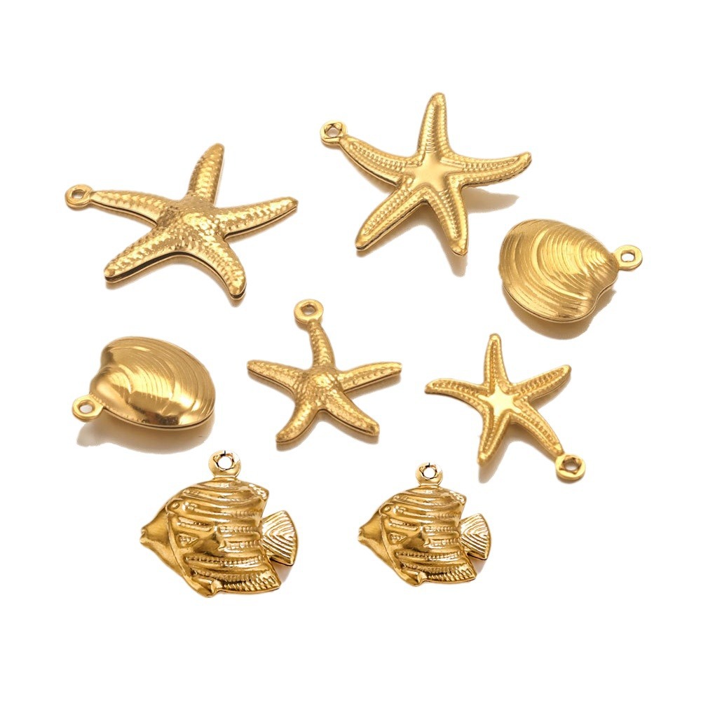 1 pair simple series casual turtle  gold plated women pendants Picture2