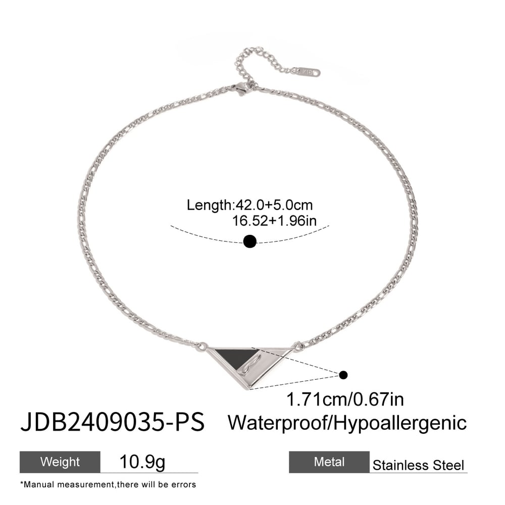 1 piece simple series daily geometric stainless steel  gold plated women pendant necklaces h5Picture2