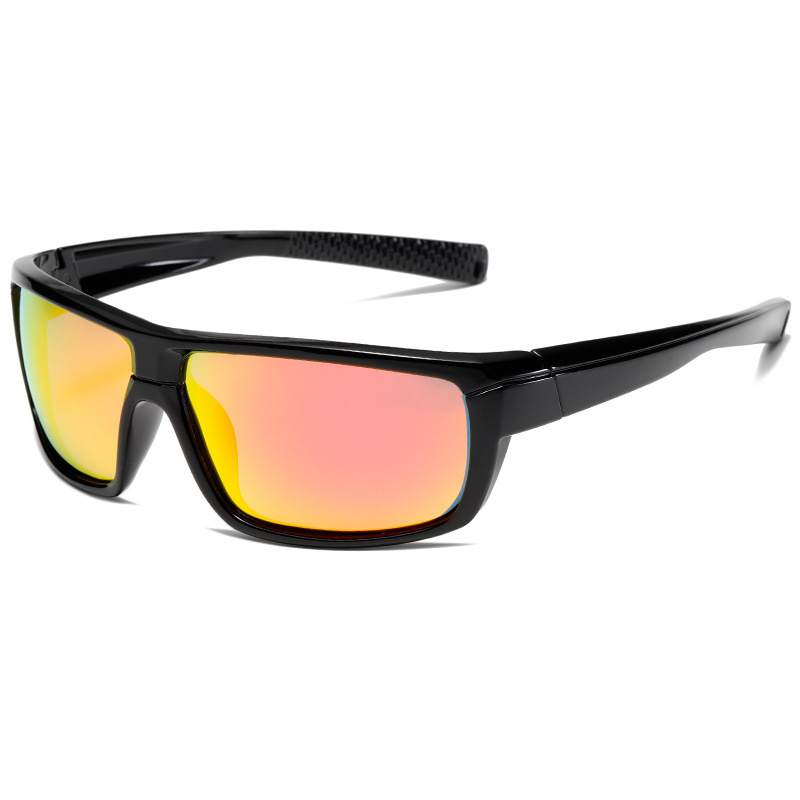 1 Pair Sport Series Daily Geometric Gradient Color Light Resin Unisex Sunglasses 