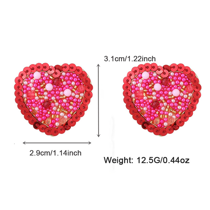 1 Piece Romantic Series Holiday Dazzling Heart Shape Gold Color Alloy Women's Layered Necklaces