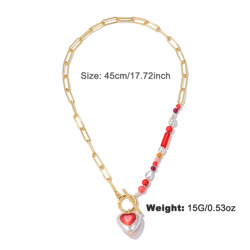 1 Pair Fashionable Series Exquisite Heart Shape Gold Color Alloy Women's Drop Earrings