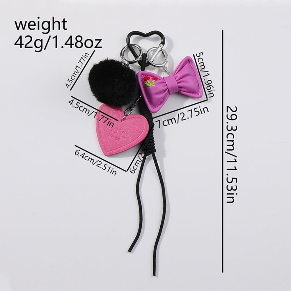 1 Piece Romantic Series Sweet Bow Knot Resin Women's Bag Charms h5Picture2