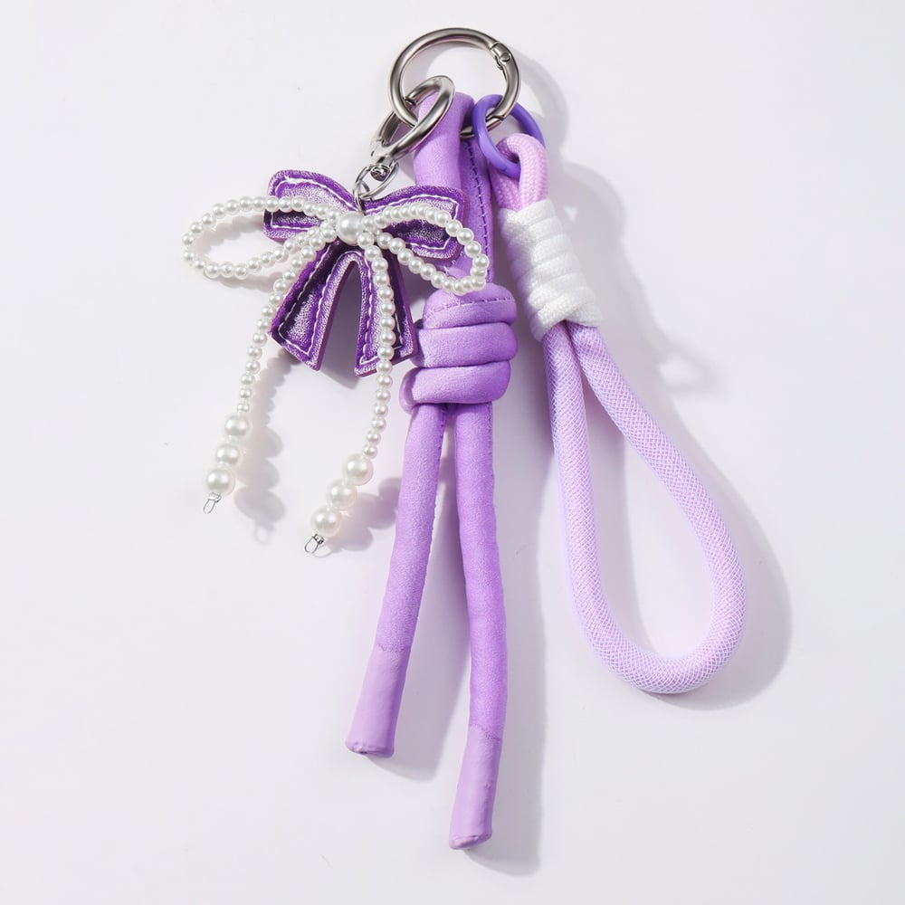 1 Stück Simple Series Sweet Bow Knot Alloy Damen Taschenanhänger