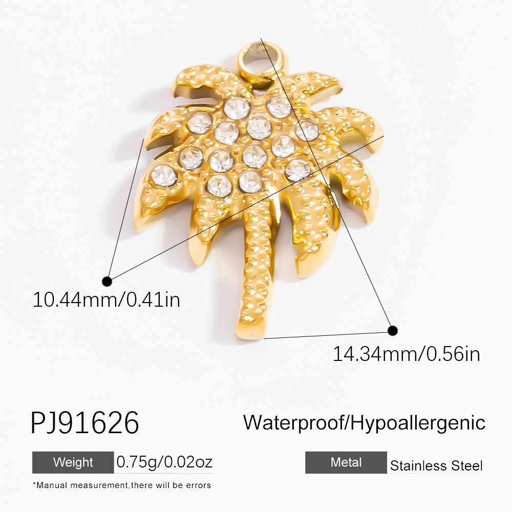 1 Piece Romantic Series Vacation Chic Starfish Shape Stainless Steel Gold Color Women's Pendants