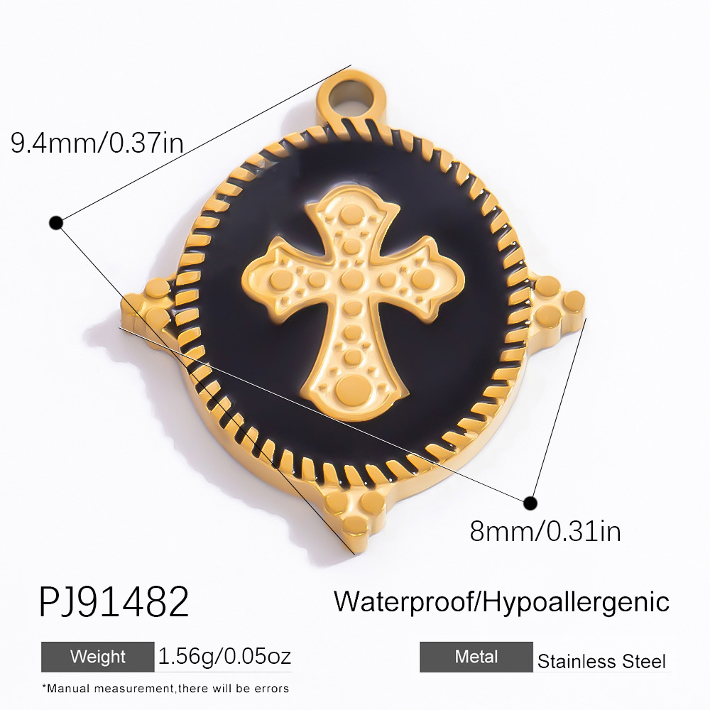 1 Piece Classic Series Retro Bow Knot Pattern Oil- Glazing Stainless Steel Gold Color Women's Pendants