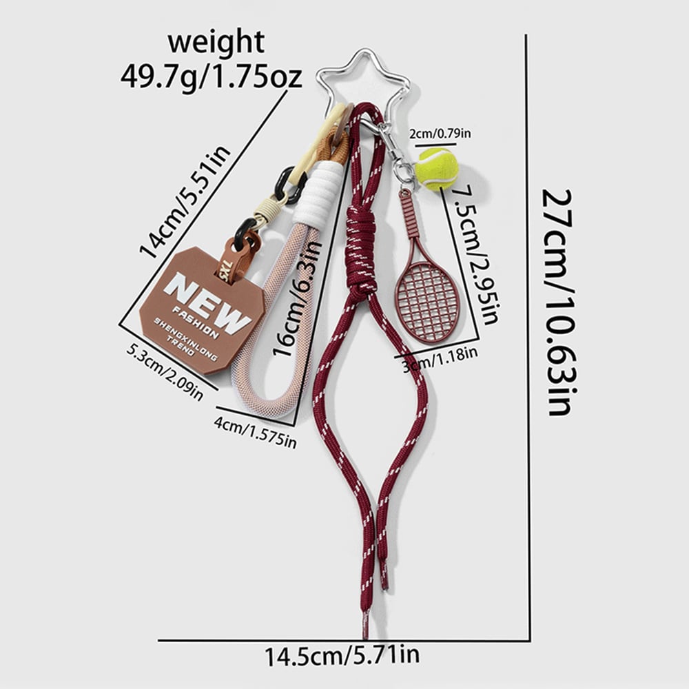 1 Stück Simple Series Casual Letter Alloy Damen Taschenanhänger h5Bild2