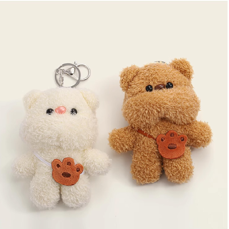 1 Piece Adorable Series Cute Downy Bear Rayon Women's Bag Charms h5Picture2