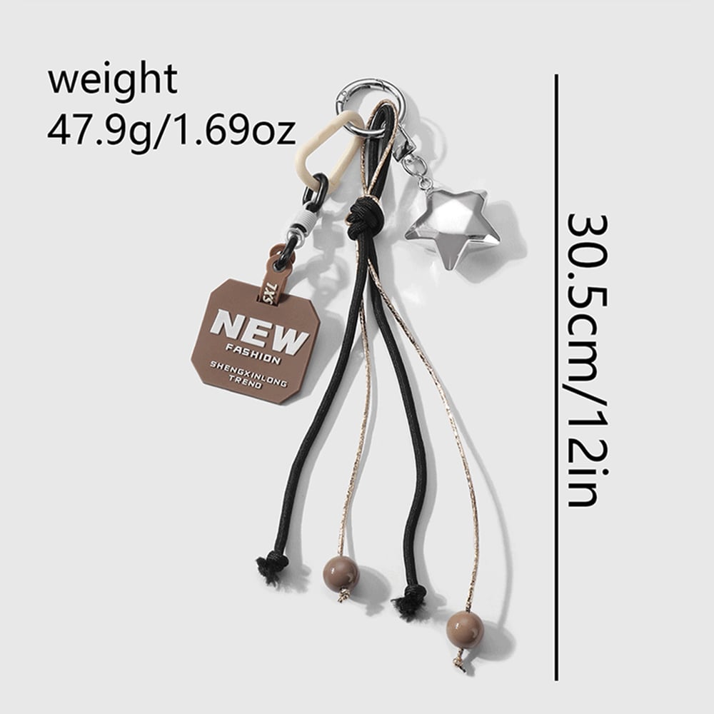 1 Stück Simple Series Sport Letter Alloy Damen Taschenanhänger h5Bild2