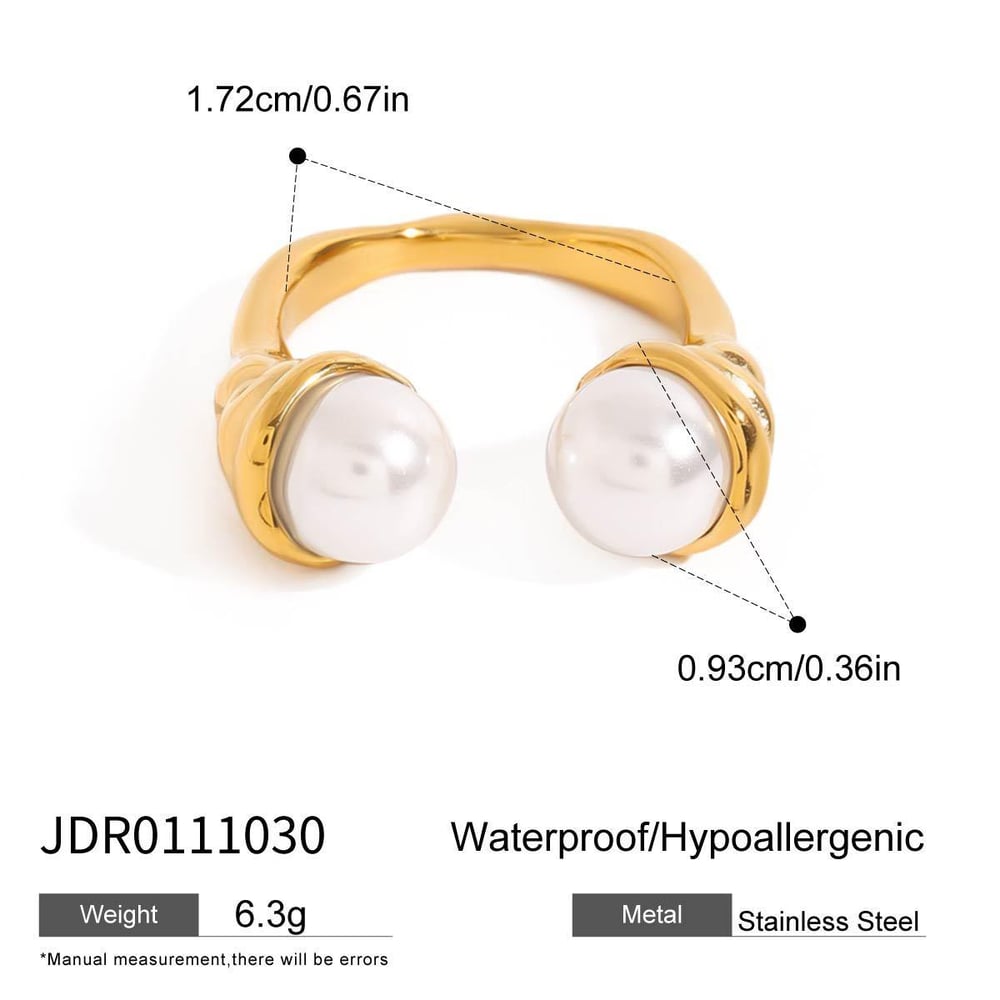 1 Piece Designable Series Irregular Texture Stainless Steel Gold Color Women's Single Rings