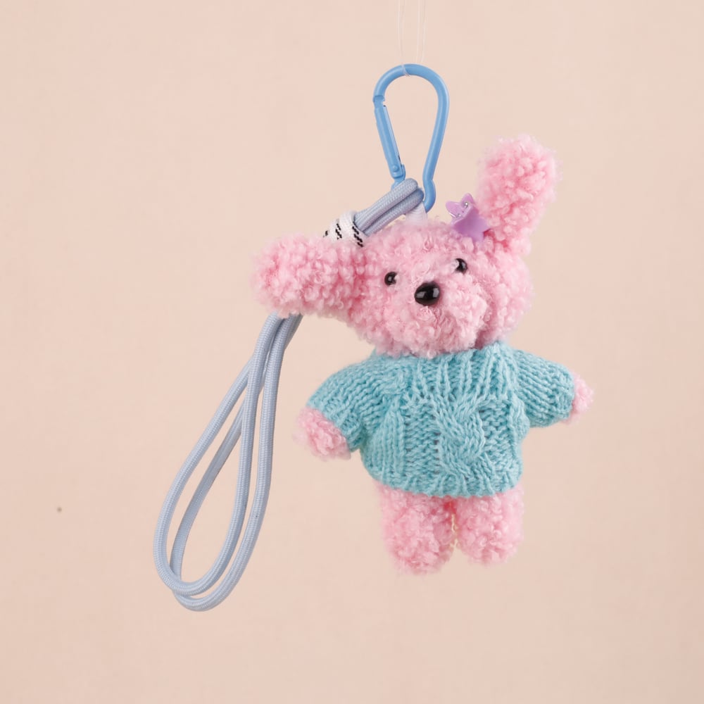 1 Piece Cute Dogs Wearring Sweater Women's Bag Charms 