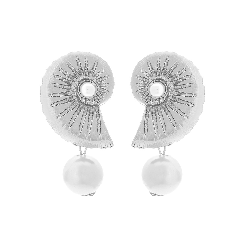 1 Pair Exaggerated  Alloy Whelks Drop Earrings