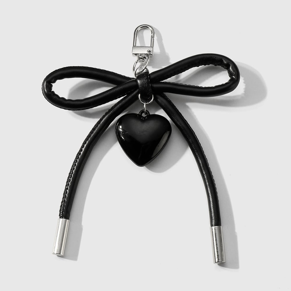 1 Piece Simple Leather Bow Knot Women's Bag Charms