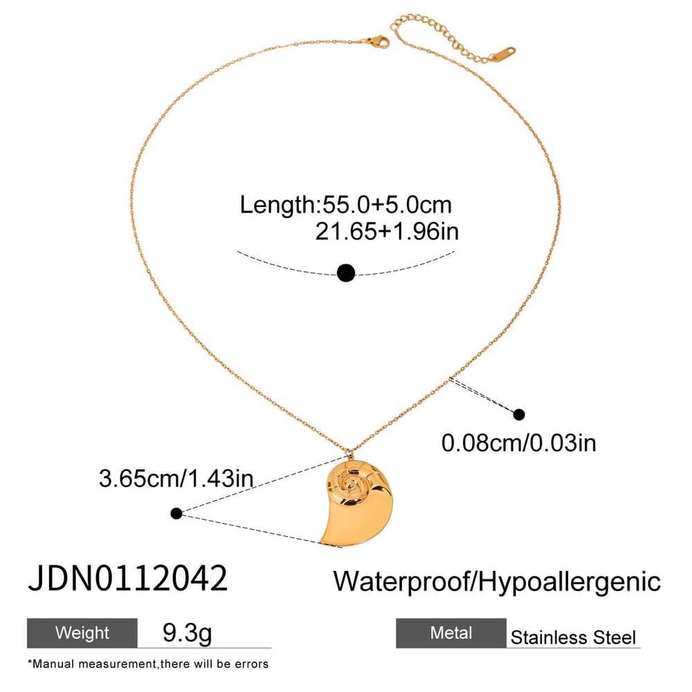 1 Piece Simple Series Retro Turtle Stainless Steel   Gold Color  Women's Pendant Necklaces