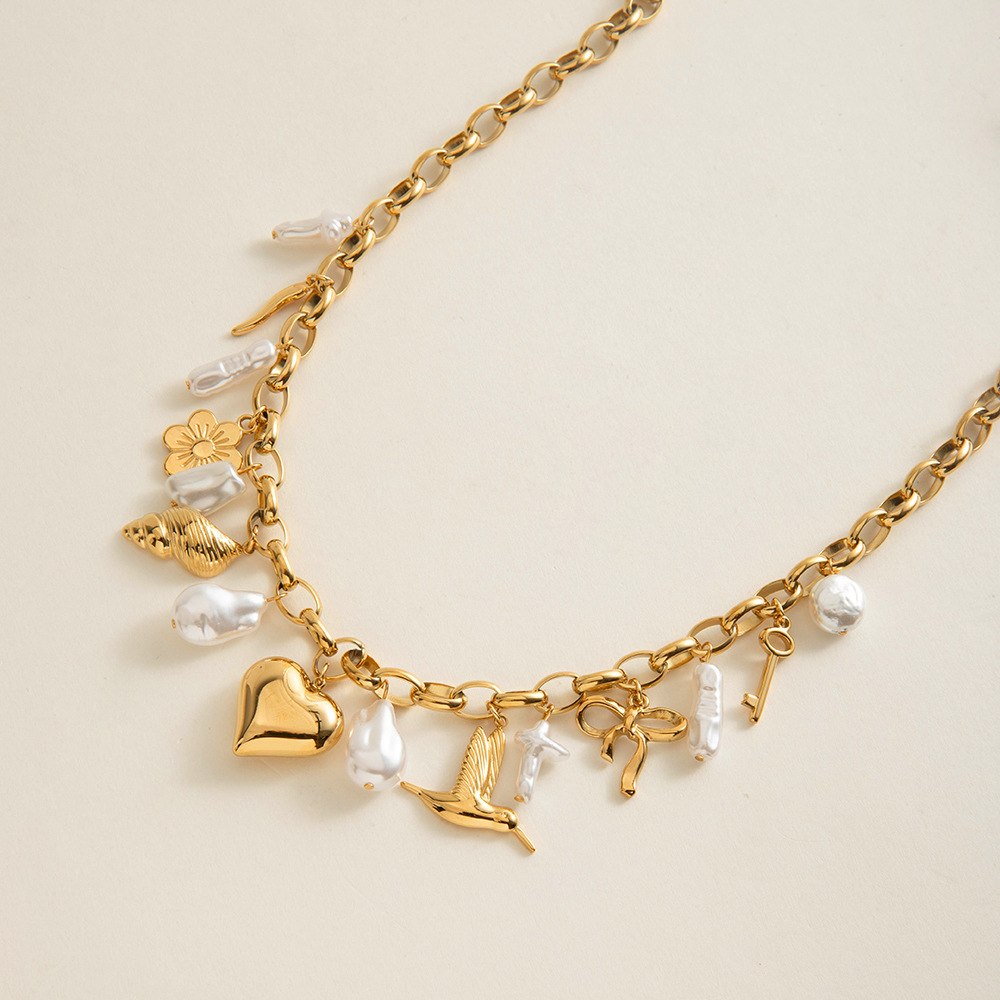 1 Piece Chain Stainless Steel Gold Color  Women's DIY Chain Necklaces h5Picture2