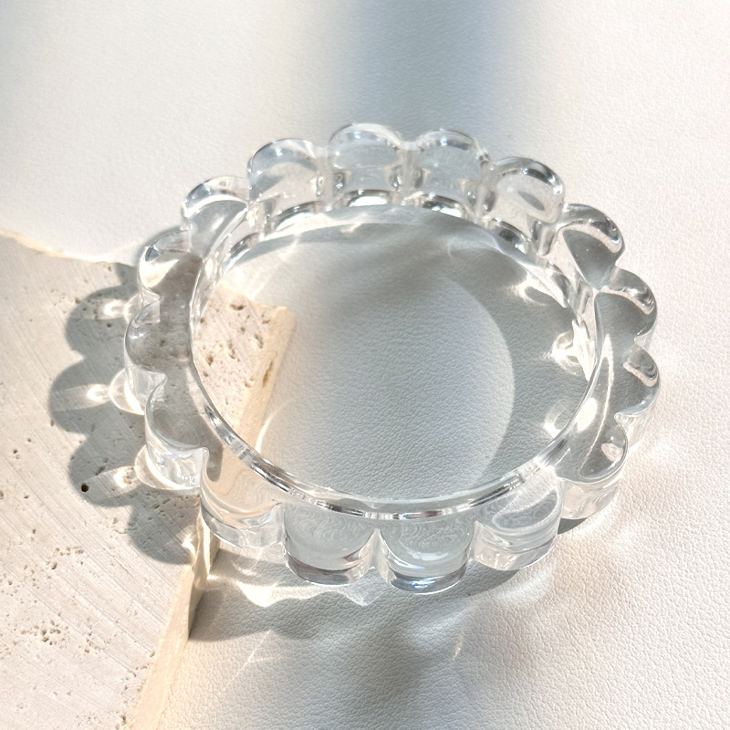 1 Piece Light Luxury Vintage Swoosh Resinous Women's Bangles