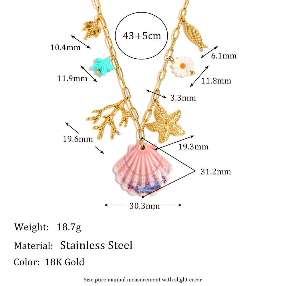 Sweet Oceanic Shell Women's Pendant Necklaces h5Picture2