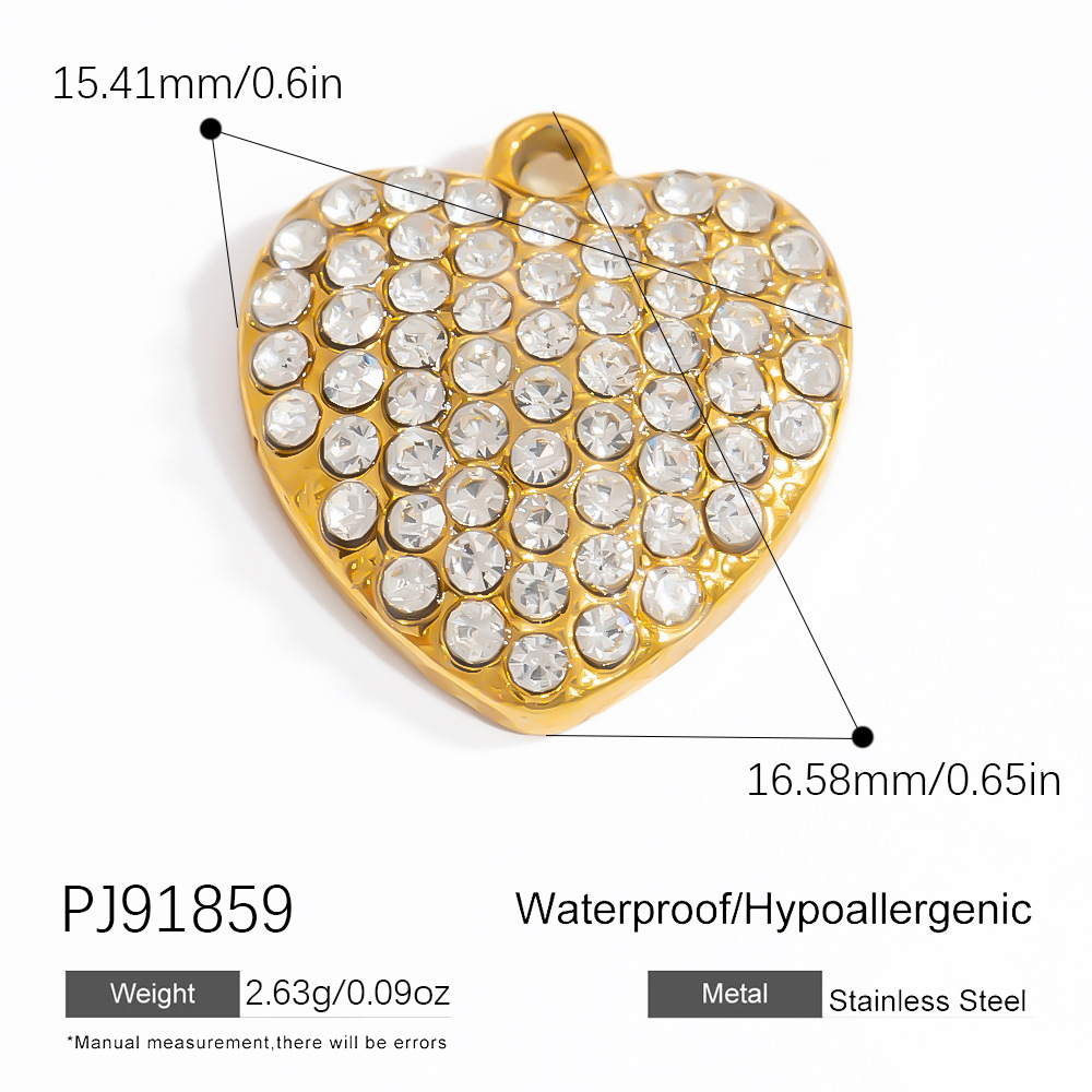 Retro Stainless Steel Gold Color DIY Pendants