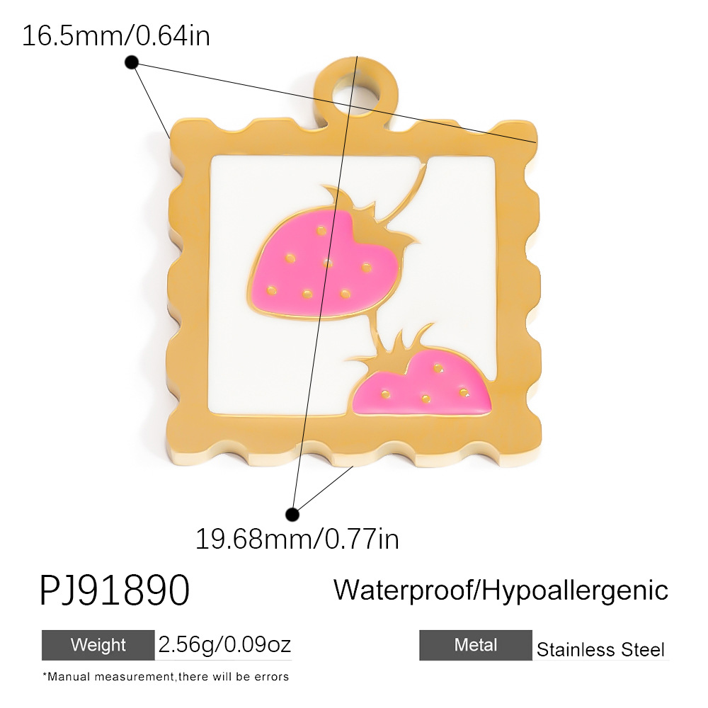 Vacation Style Stainless Steel  Gold Color DIY Pendants