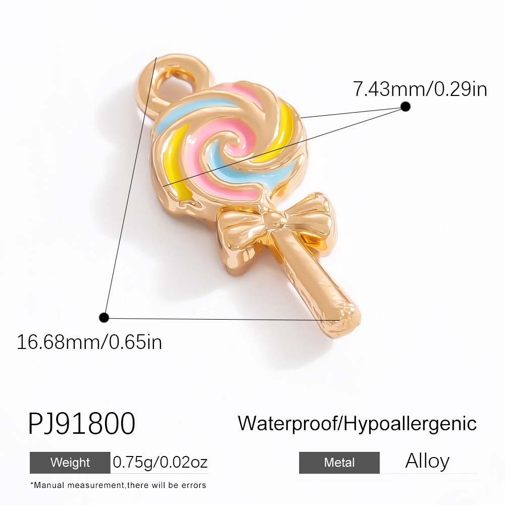 Cute Plant Alloy Gold Color DIY Pendants
