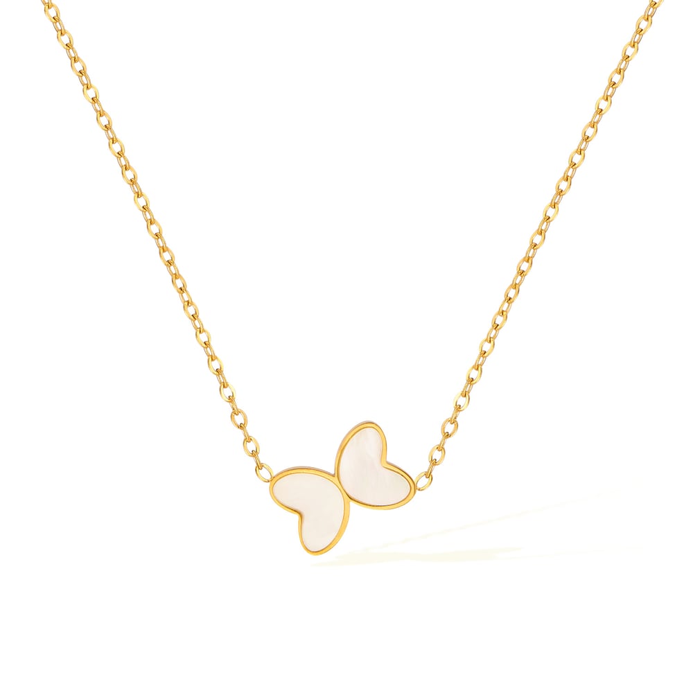 1 Stück Simple Series Daily Animal Edelstahl Goldfarben Damen-Anhänger Halsketten