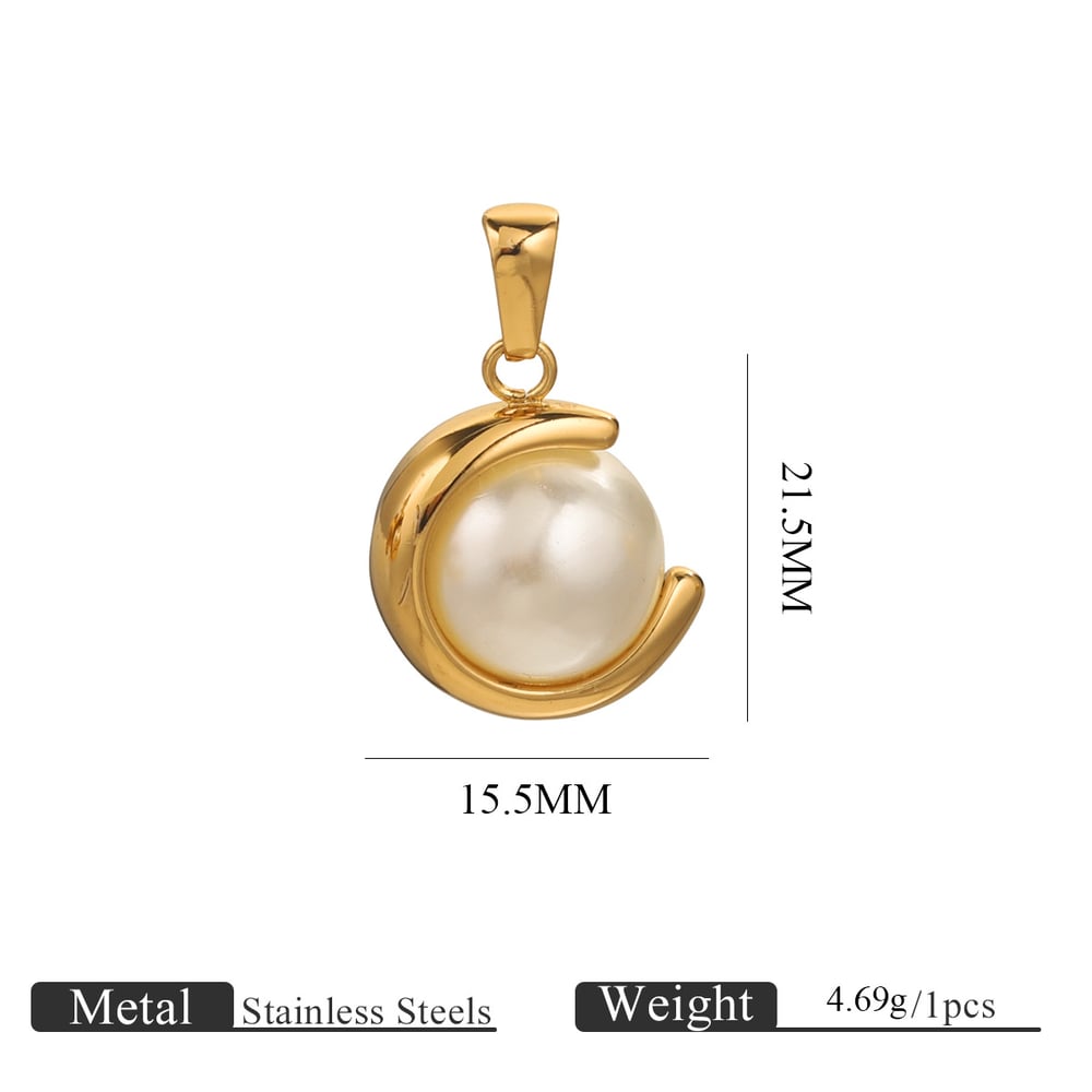1 Piece Daily Annular Subtle Stainless Steel Women's Pendants 