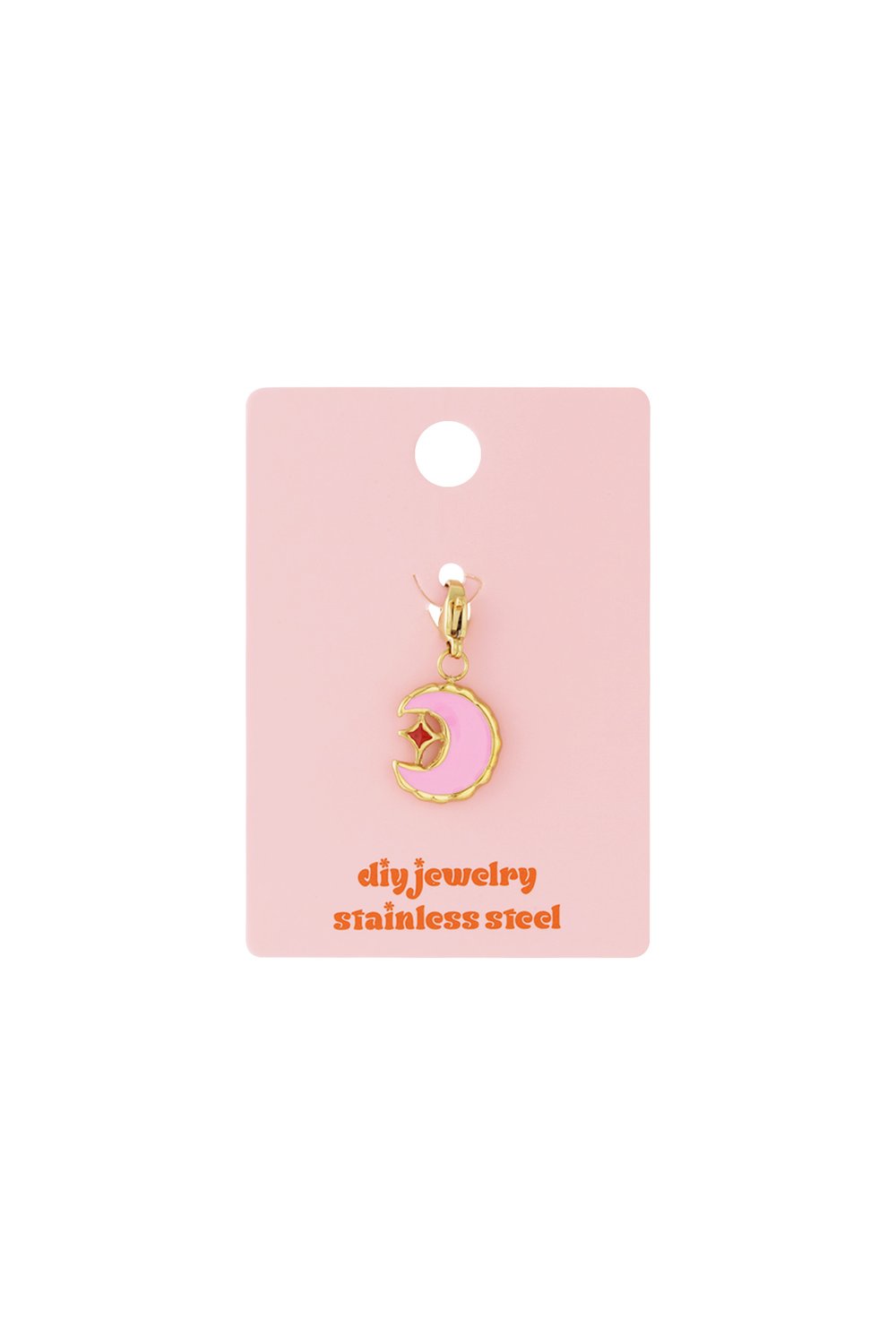 Pink moon jewelry charm h5Picture4