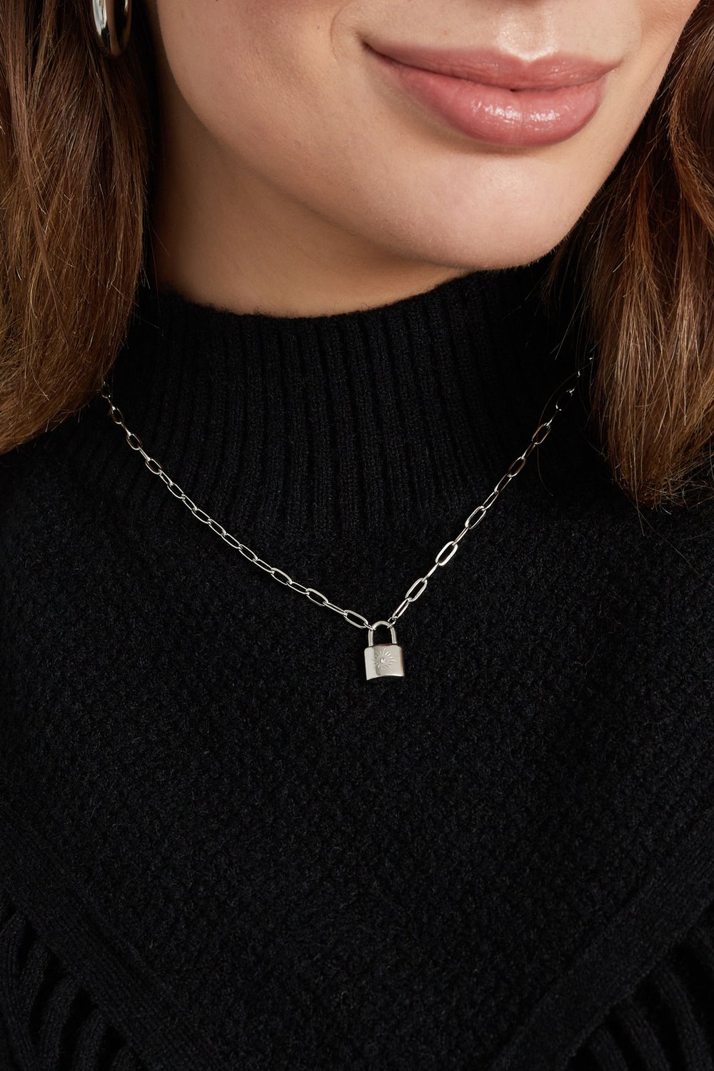 Ketting Little Lock Zilver Stainless Steel Afbeelding5