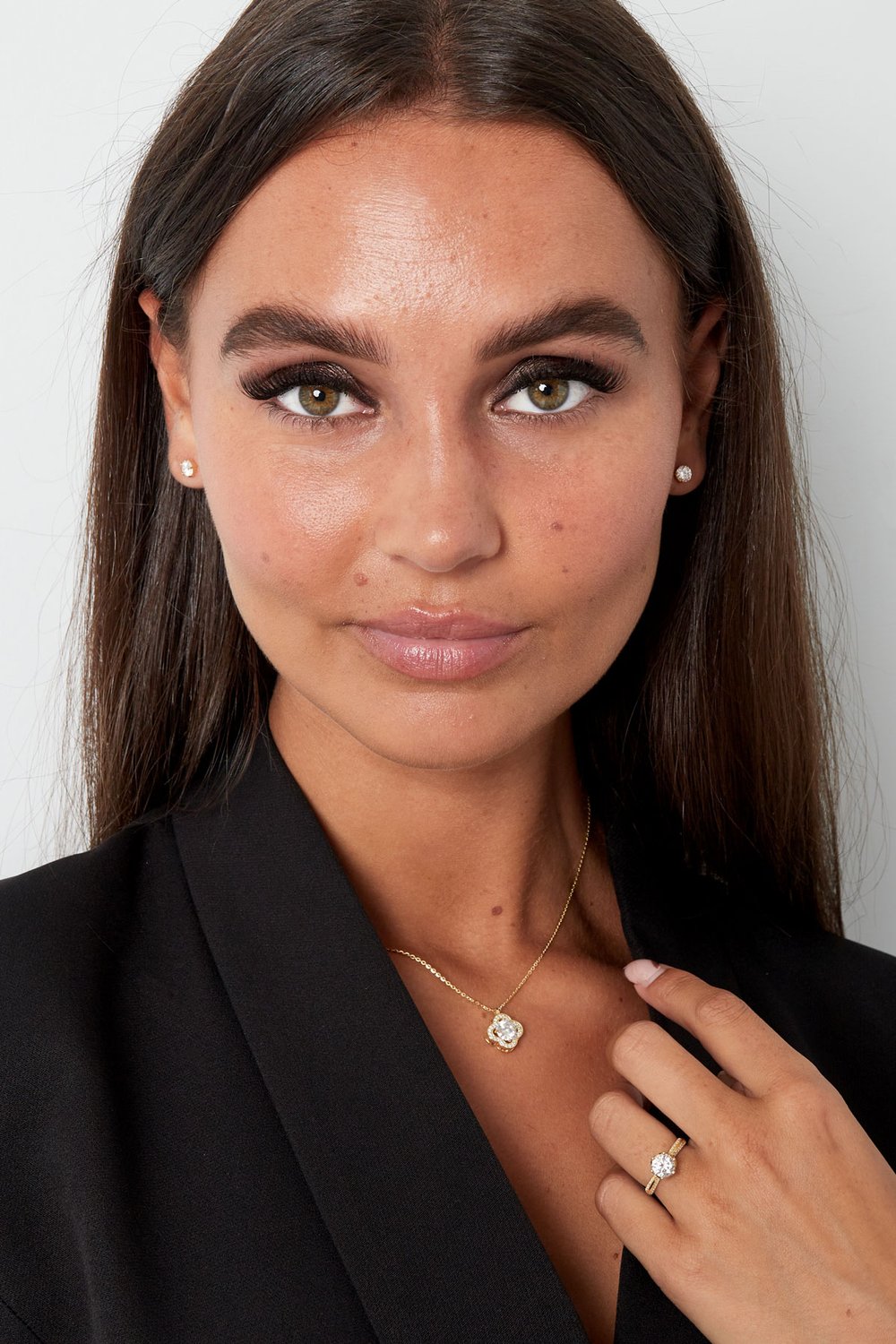 necklace clover stone Picture2