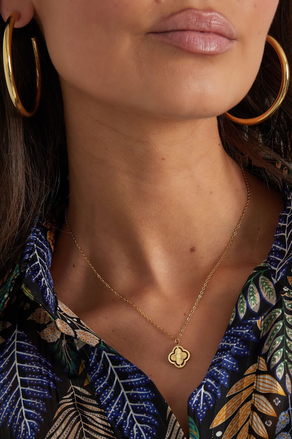 double clover necklace Picture3