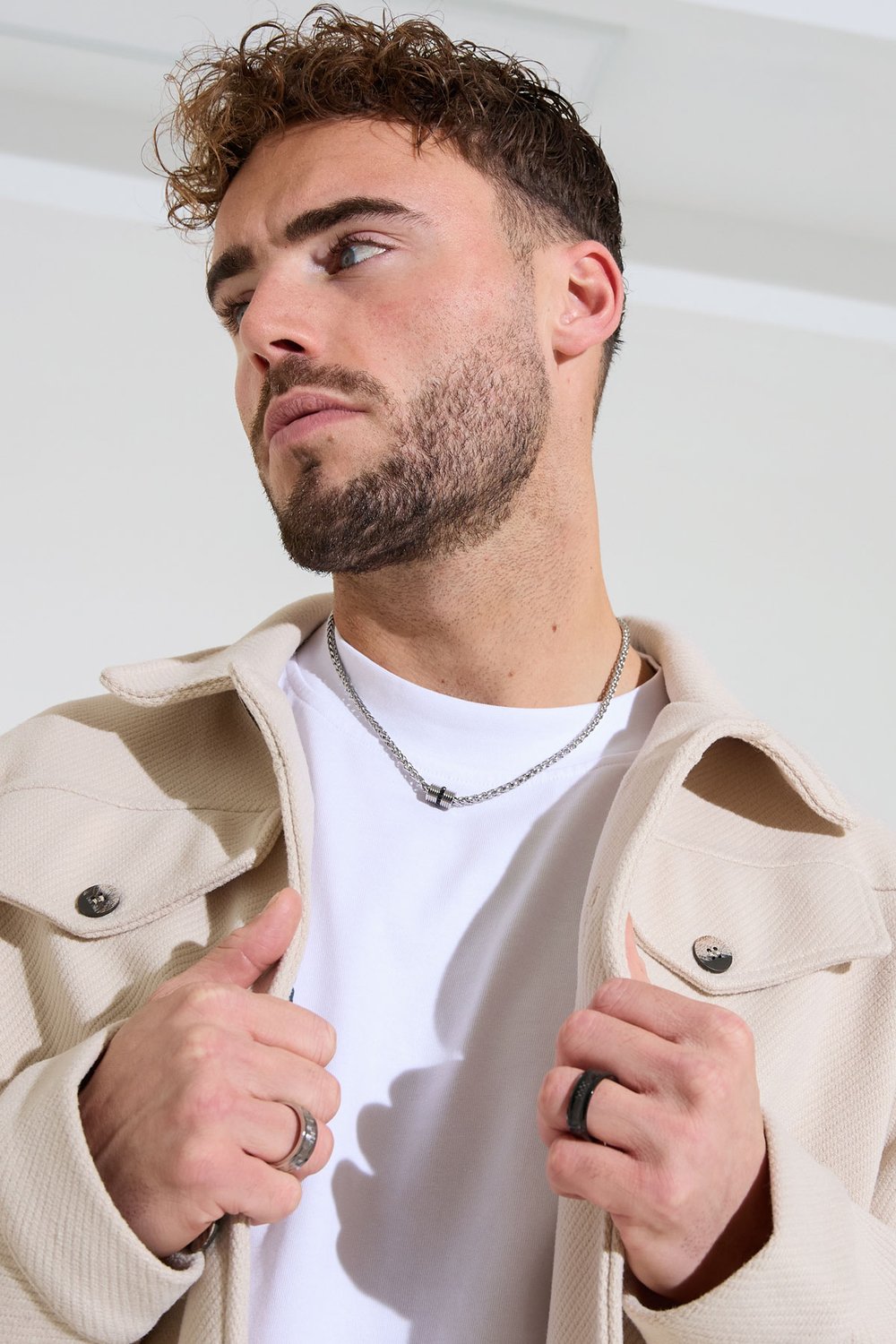 charm ile bükülmüş erkek kolyesi Resim4