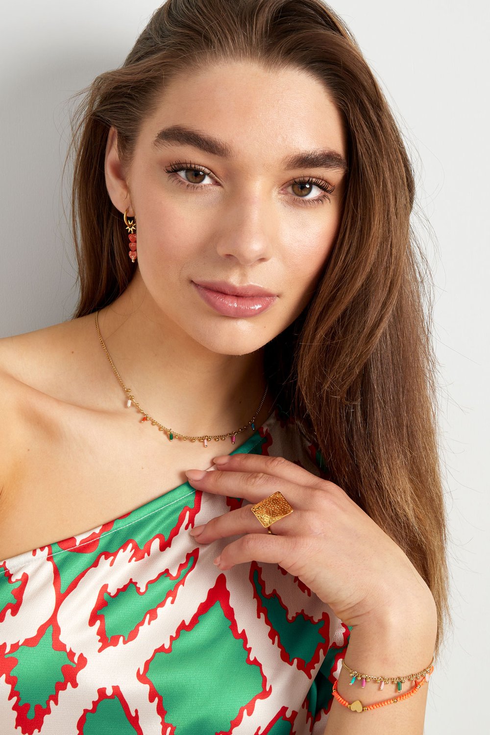 charm necklace messy colors Picture4