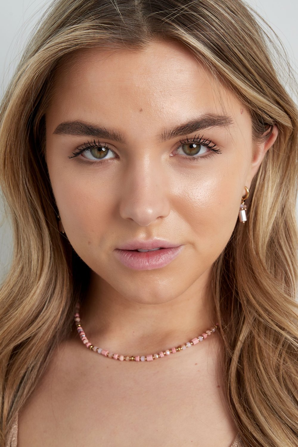 Colorful festival necklace - blue/Gold color Picture3