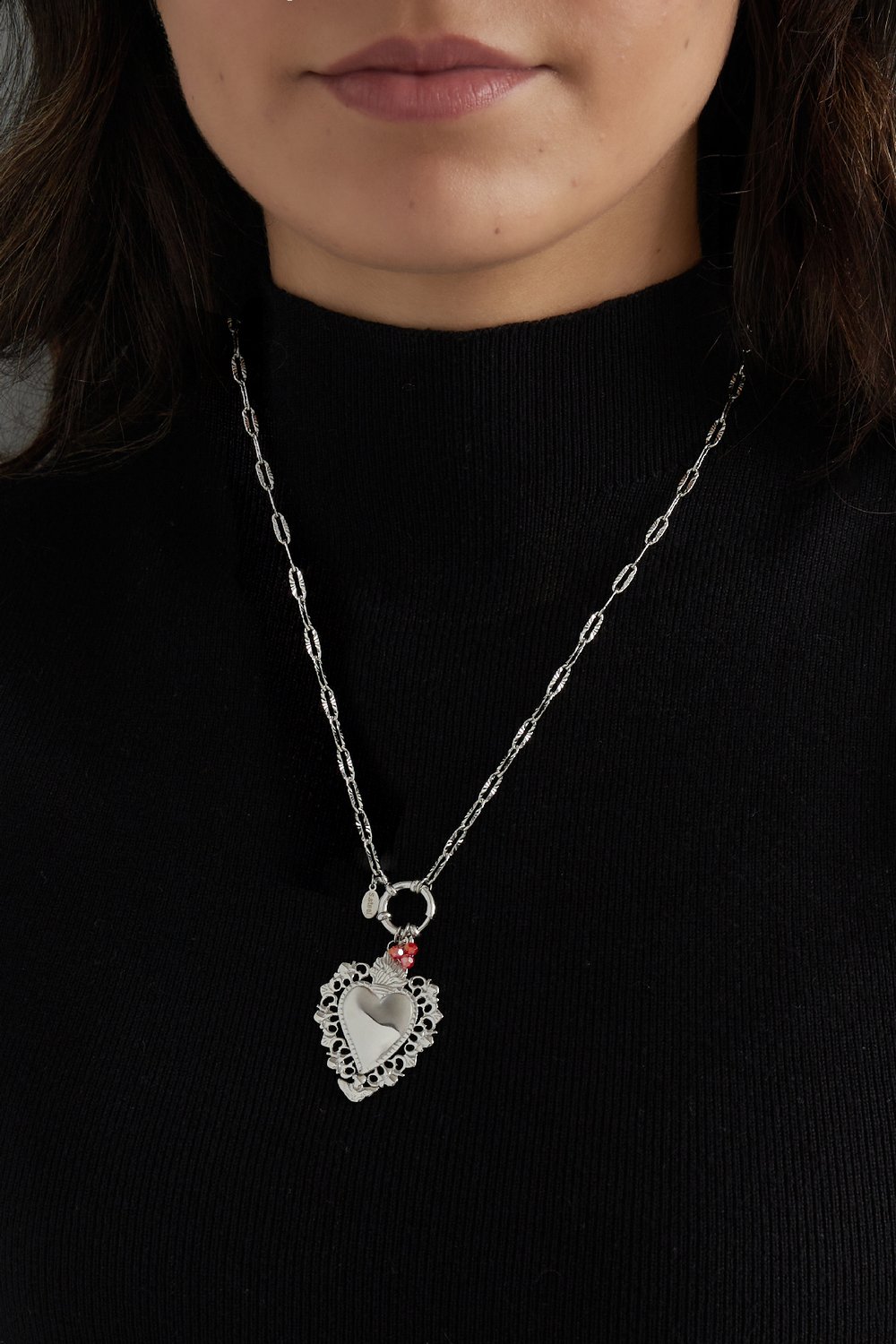 tropical heart charm necklace Picture2