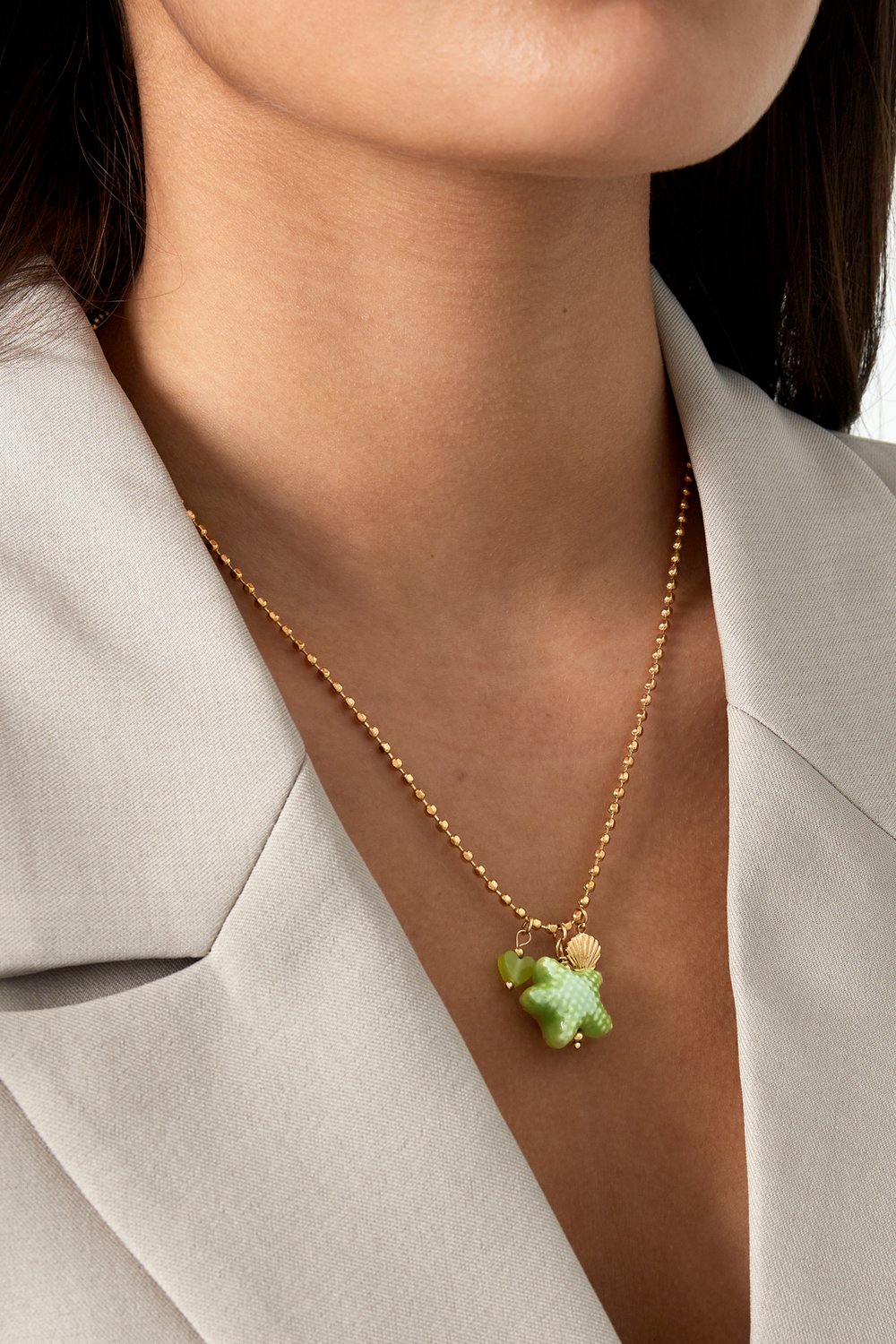 beachside ketting - groen & Afbeelding3