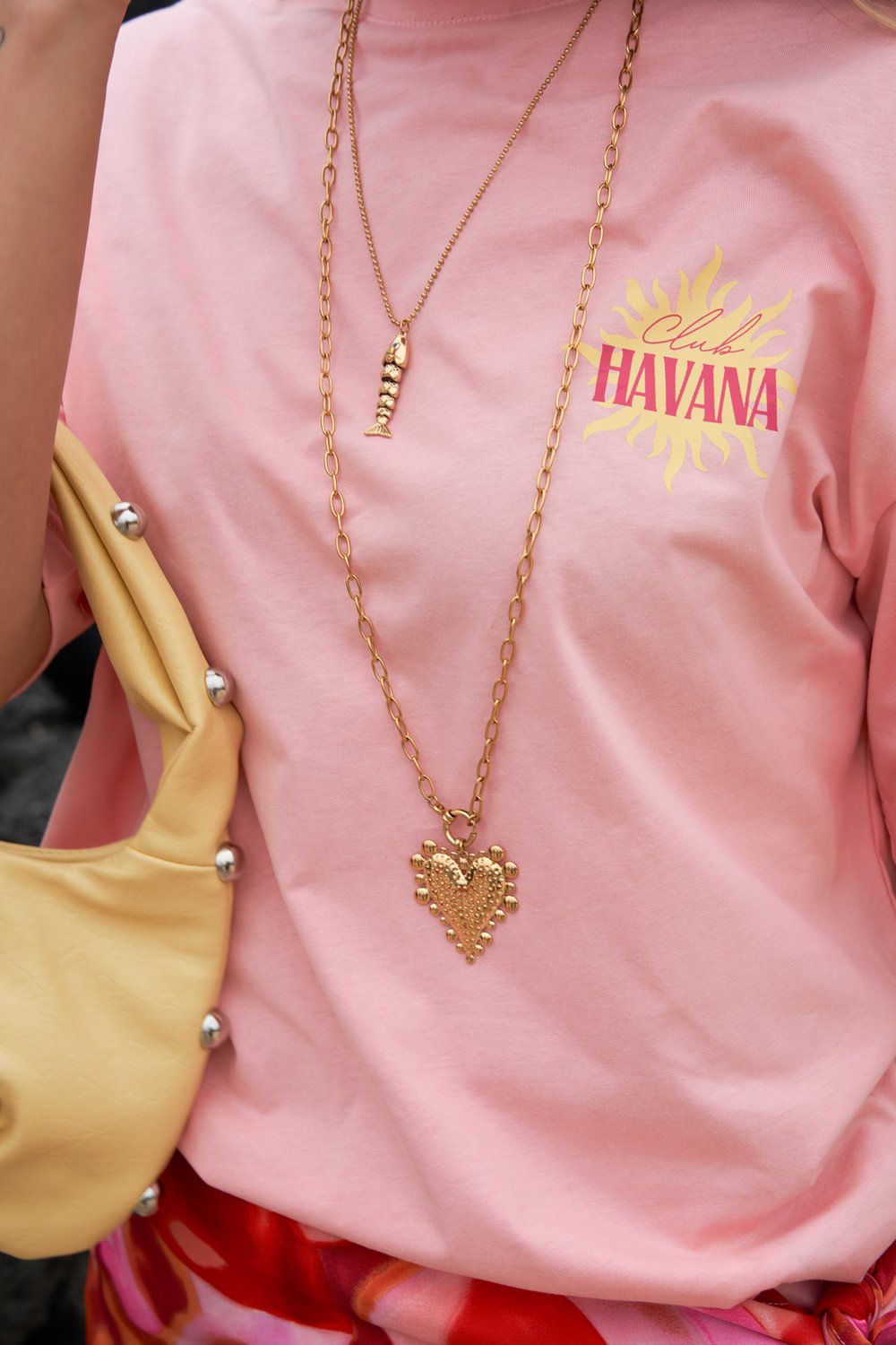 Kalın kalp figürlü uzun kolye h5Resim2