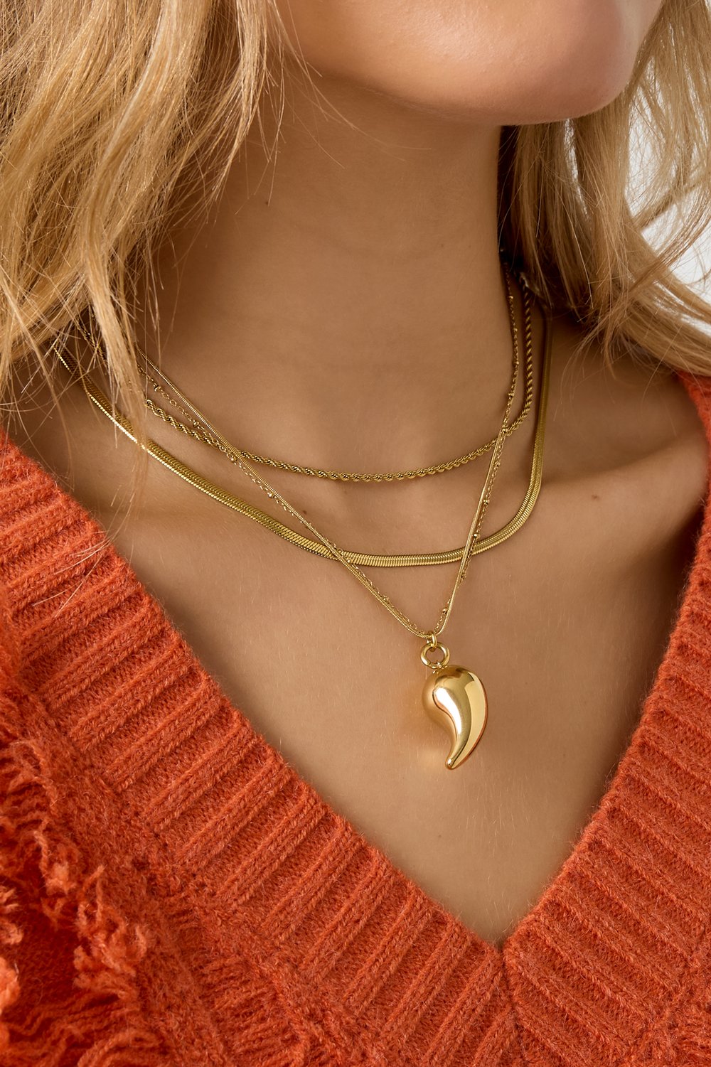 Pendant necklaces Droplet Casual Daily Simple Series Women's jewelry Picture3