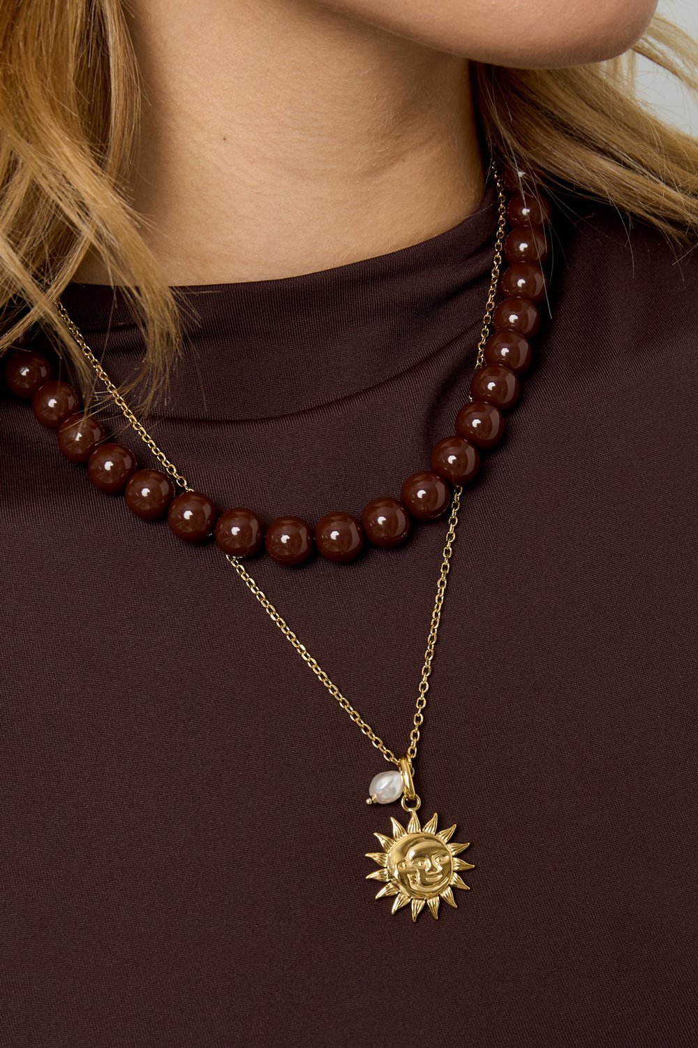 Pendant necklaces sun Casual Daily Simple Series Women's jewelry Picture3