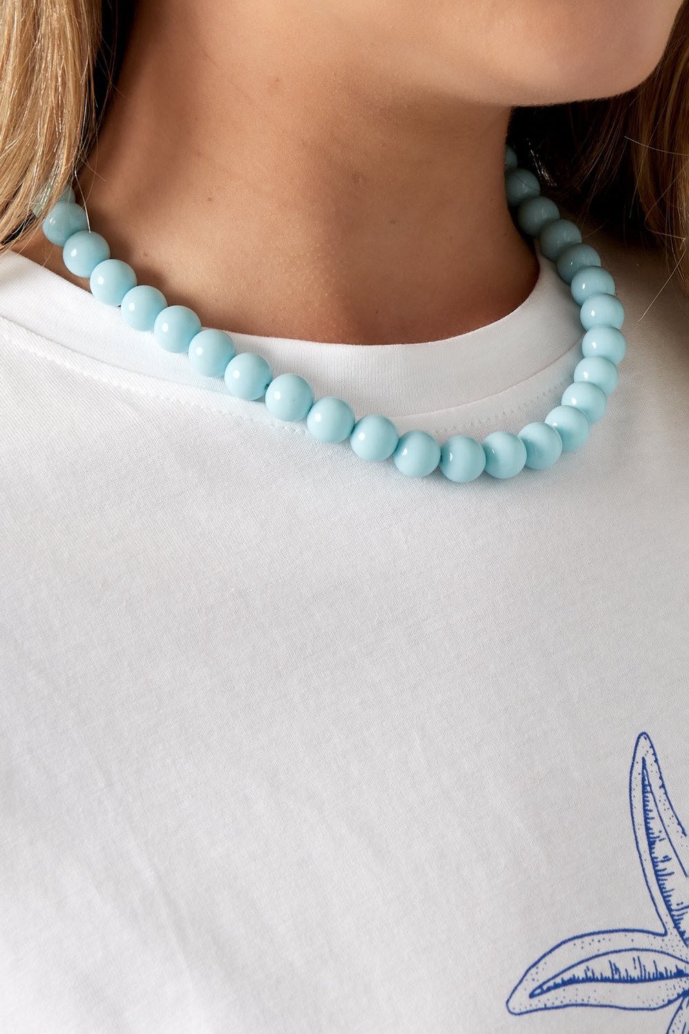 Colored small bead necklace-12mm Picture6