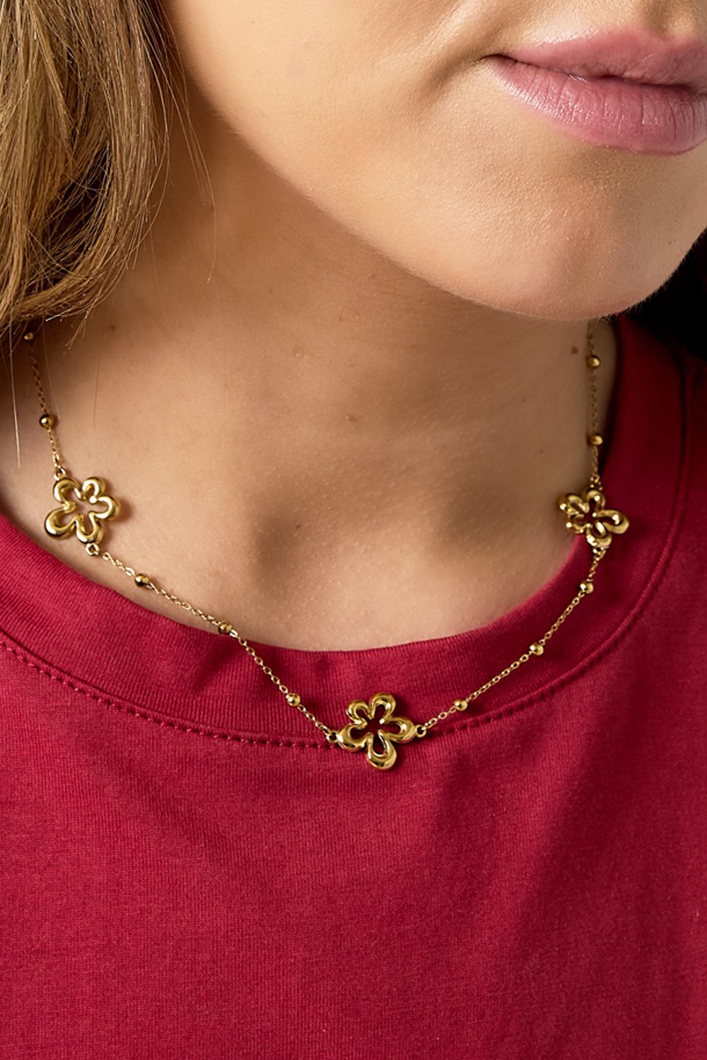 Halskette mit korallenförmigen Blüten h5Bild2