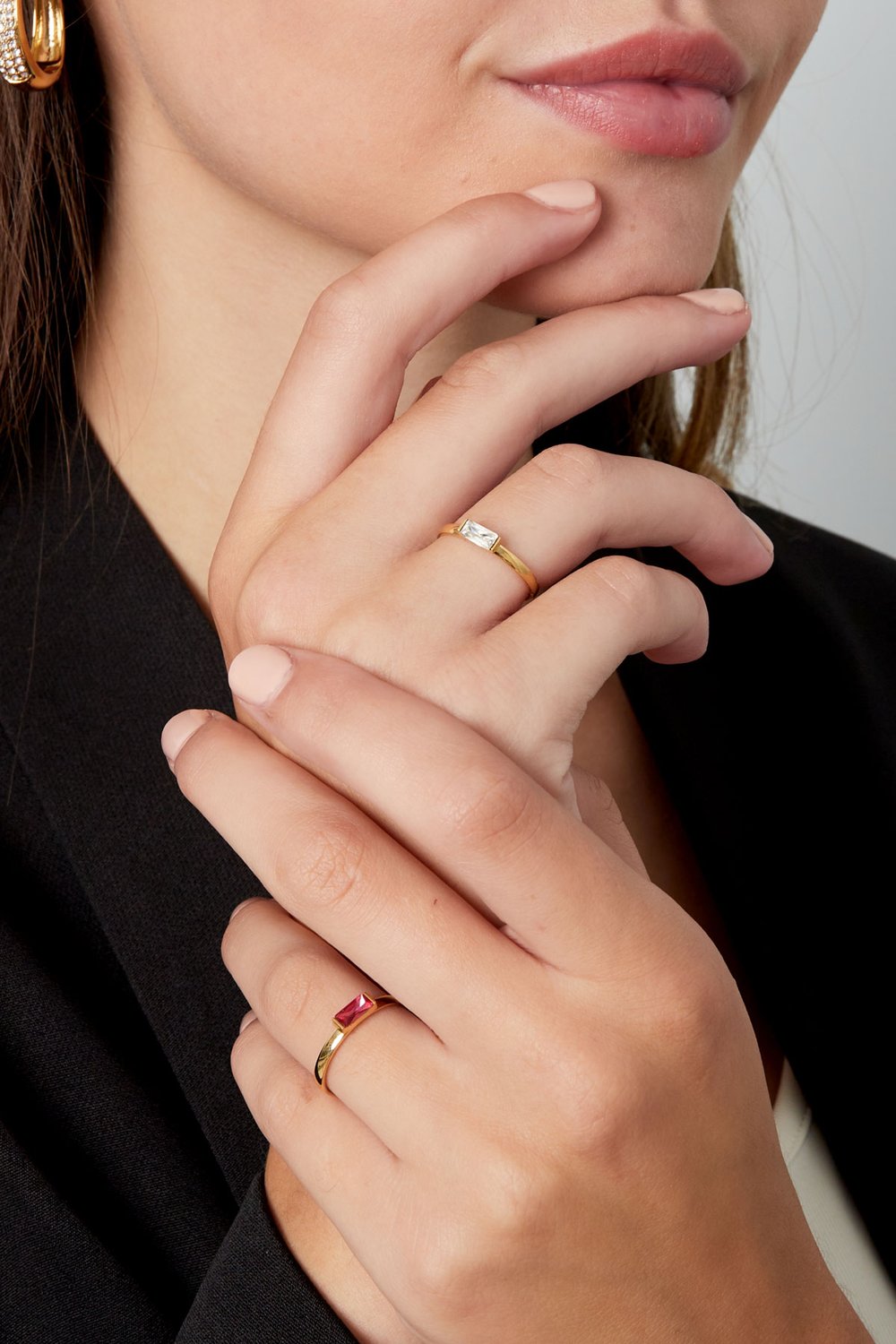 Ring thin with stone Picture3