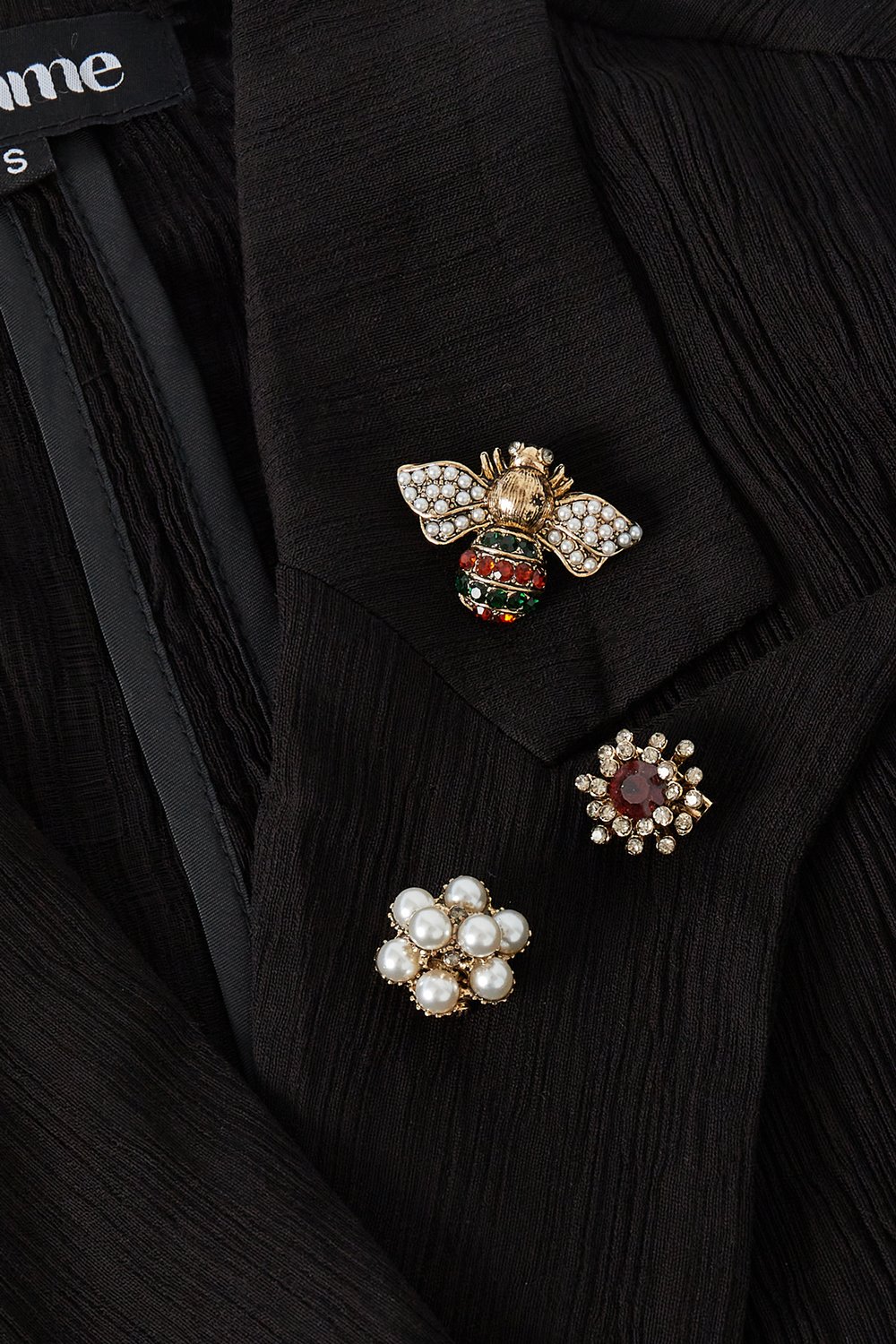 Trio spille busy bee - Colore oro bianco h5Immagine3