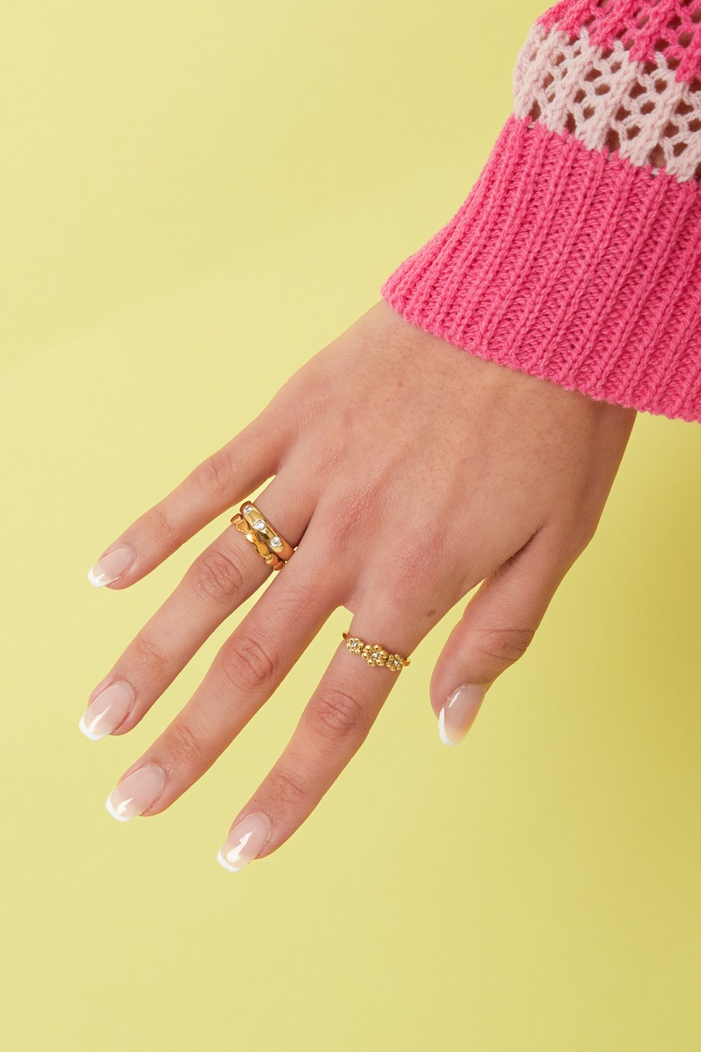 Statement-Ring mit Steinen Bild2