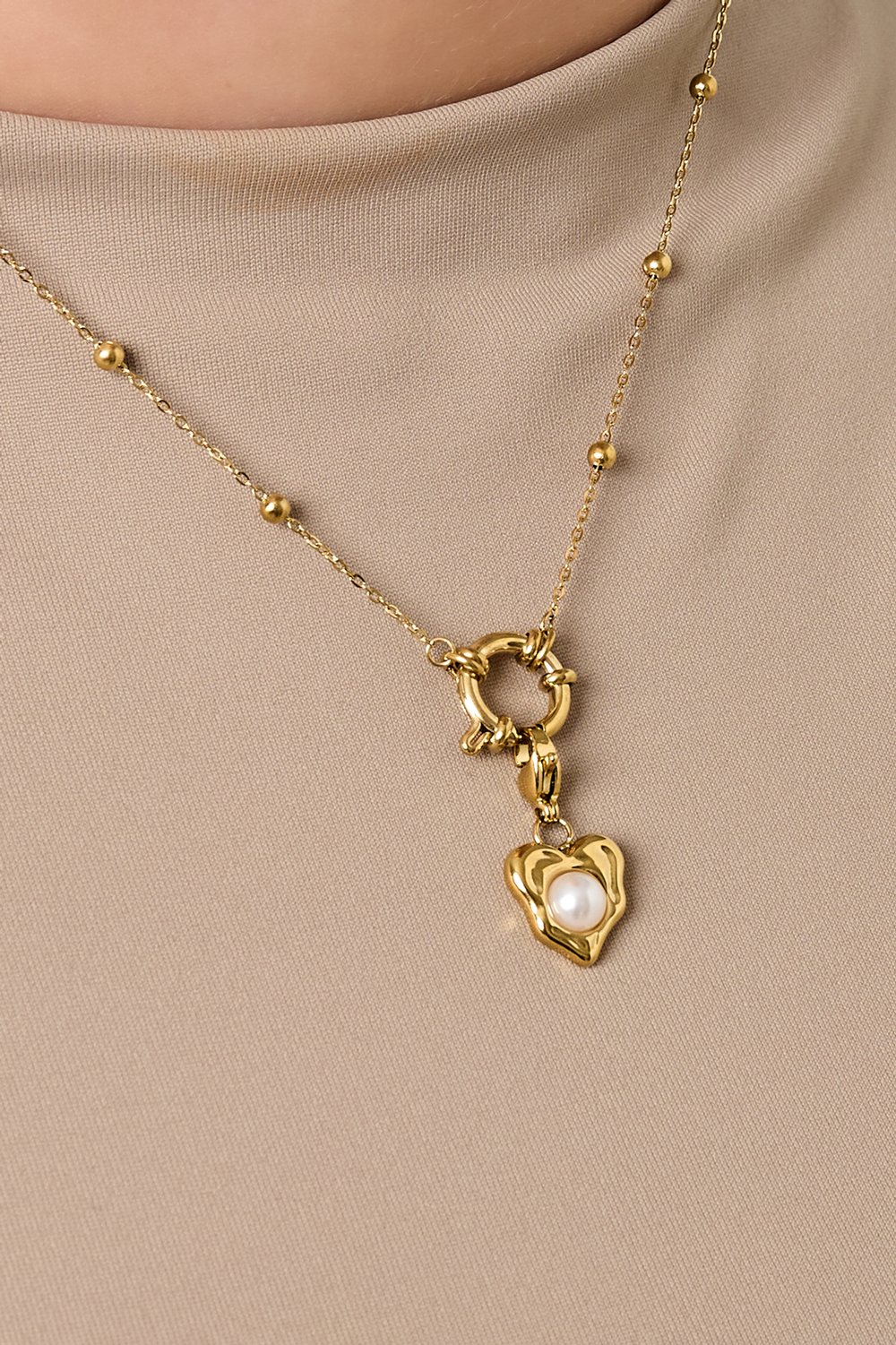 Pearl heart jewelry charm Picture2