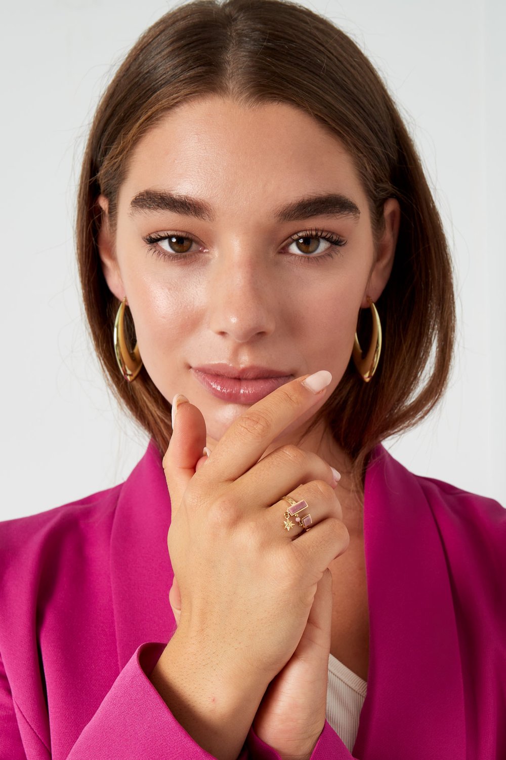large gold drop earrings Picture4