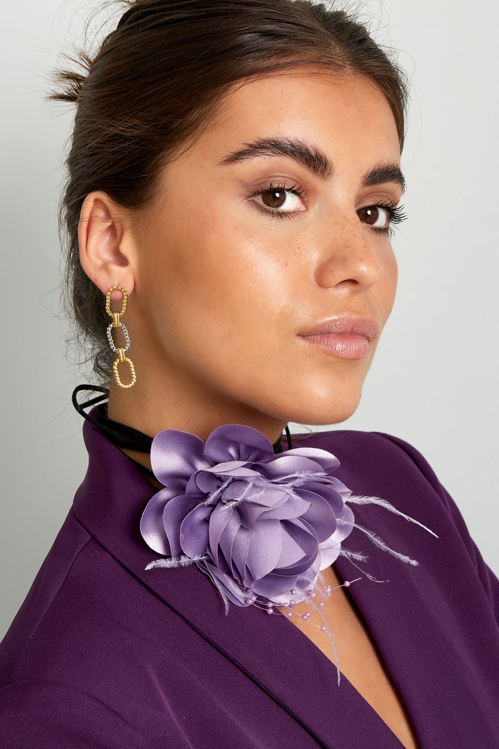 chain earrings ribbed Picture4