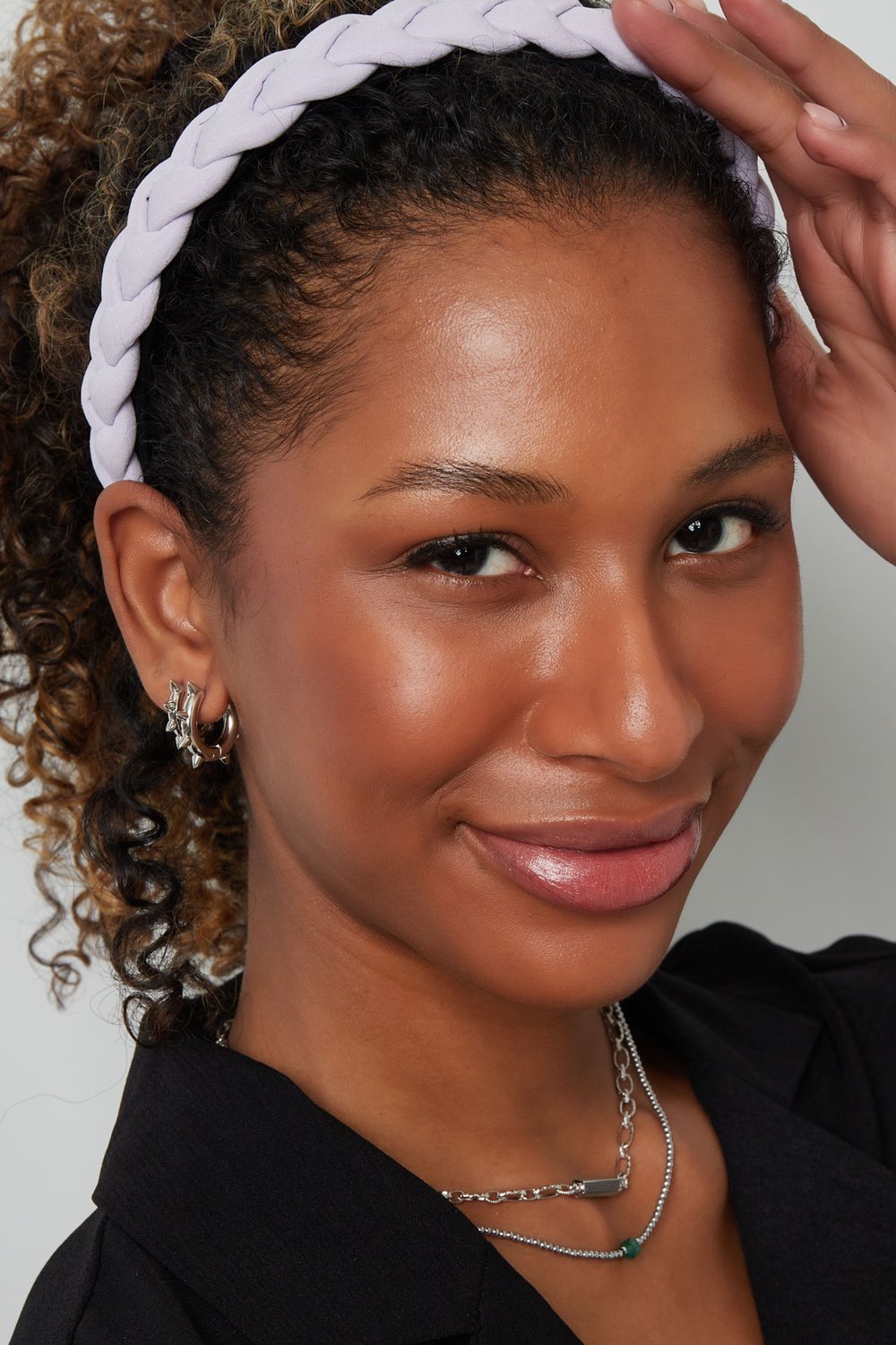 Earrings round spikes small - silver color Stainless Steel h5Picture4