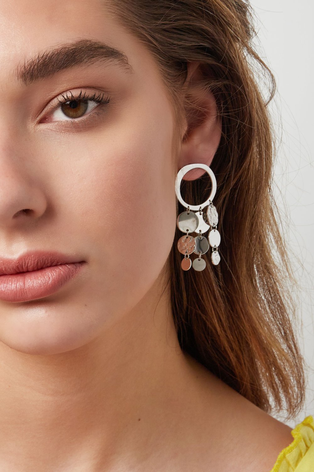 Ohrringe fröhliche Girlanden – goldfarbener Edelstahl h5Bild4