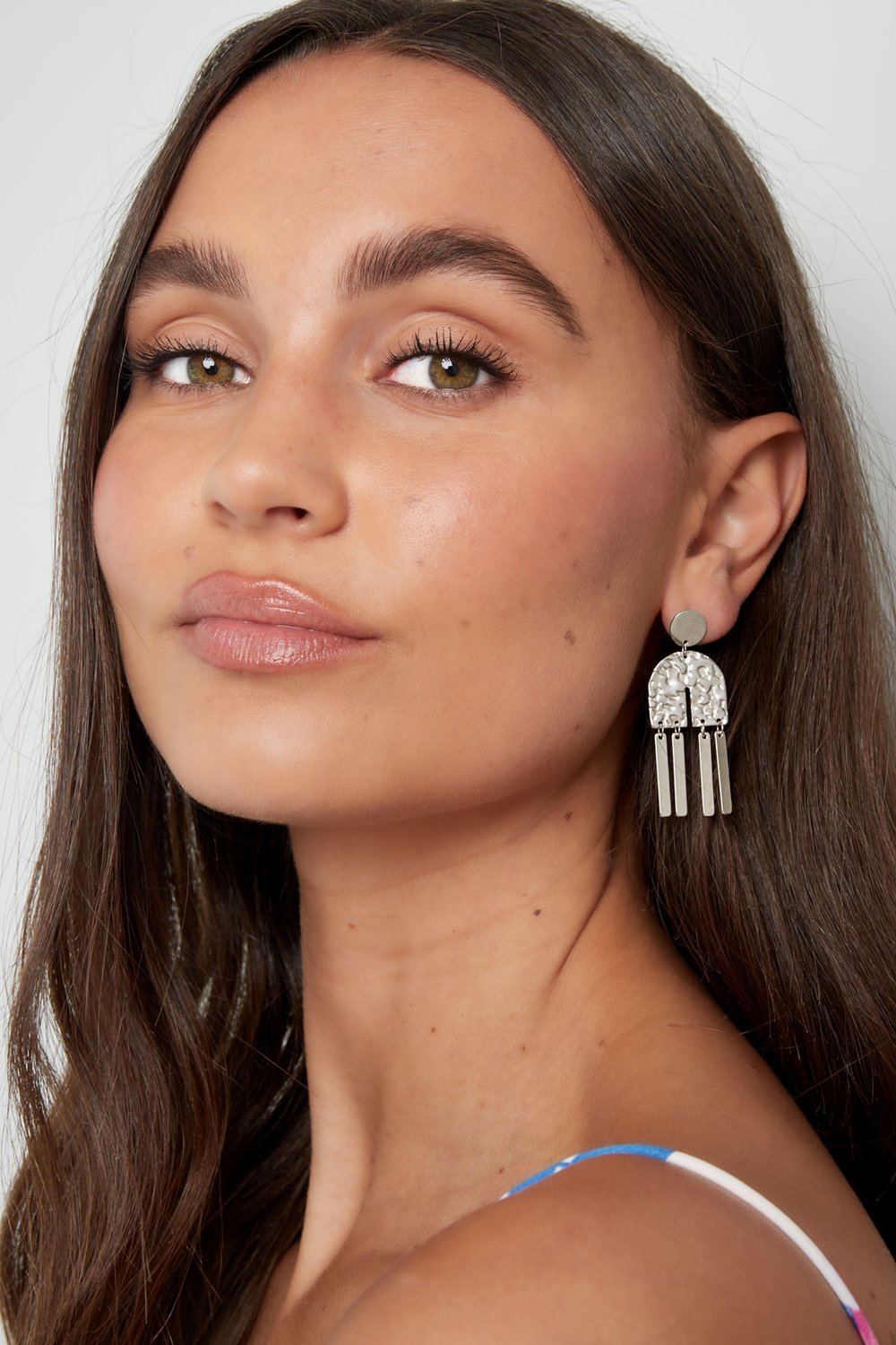 Statement earrings half arch - silver color Stainless Steel h5Picture4