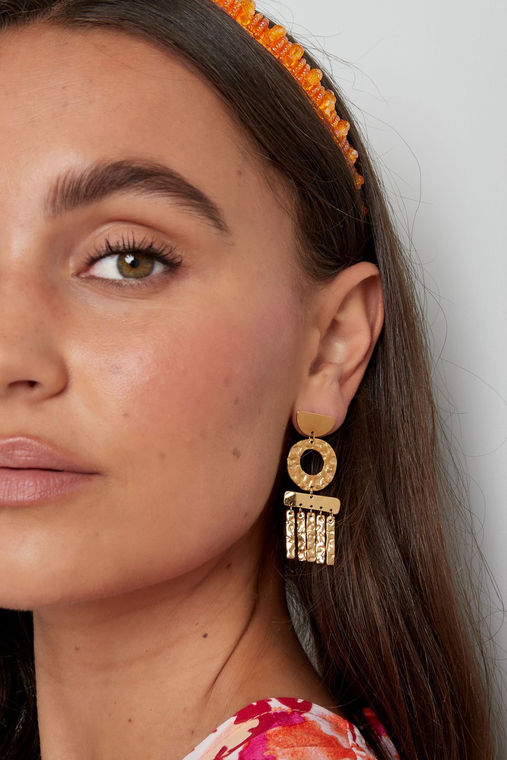 Statement earrings decoration - silver color Stainless Steel h5Picture4