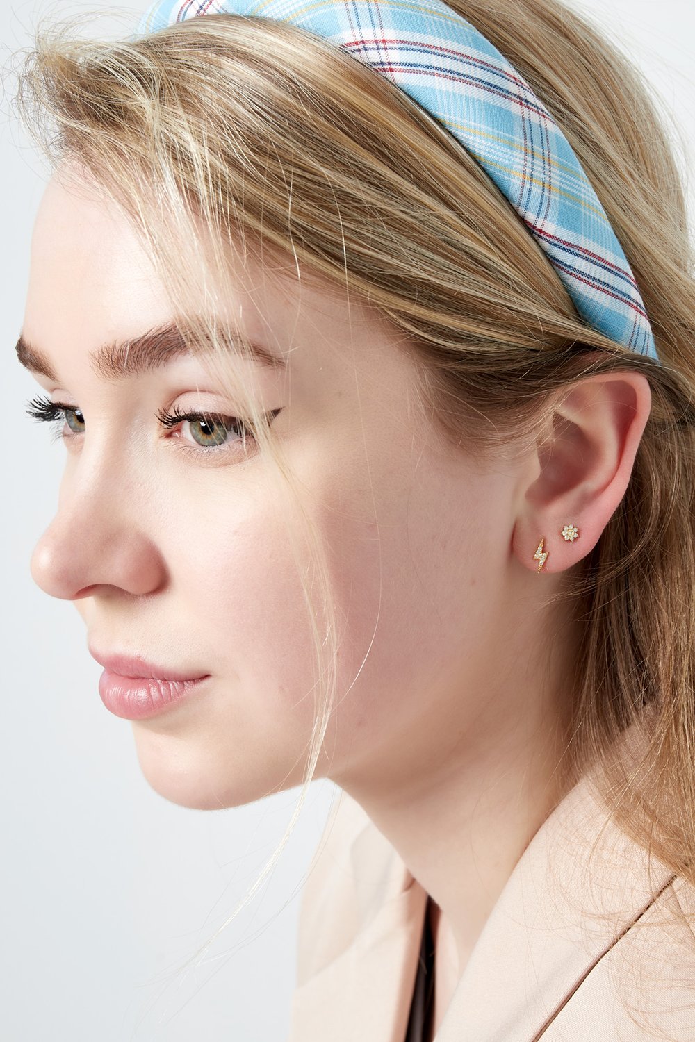 Ohrstecker chic - Goldfarbe/multi Kupfer h5Bild4